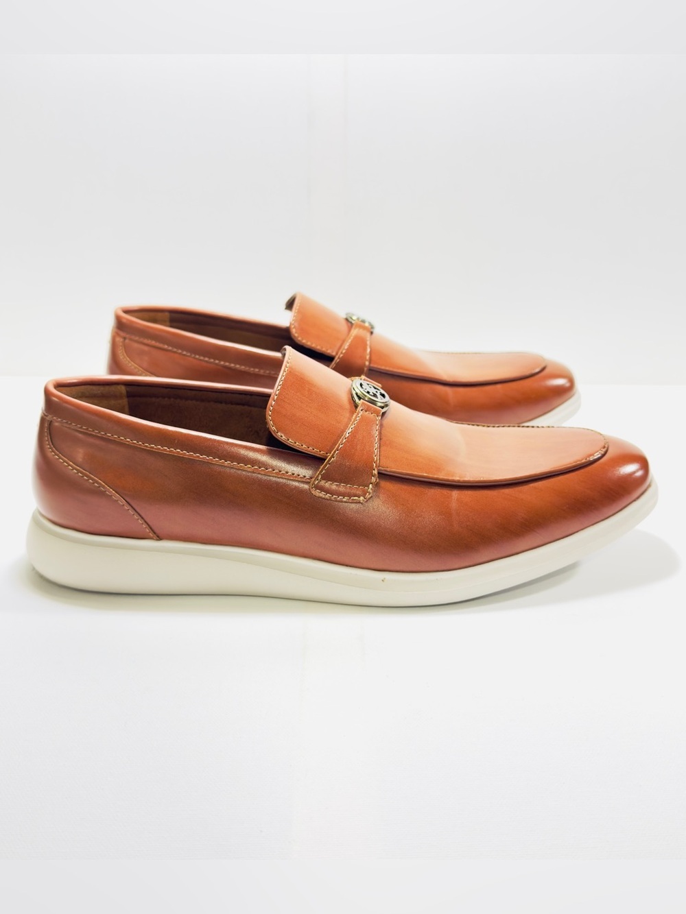 Stacy Adams Men’s Slip On Loafer Shoes Tan Size 8 M Mint Condition! No Box